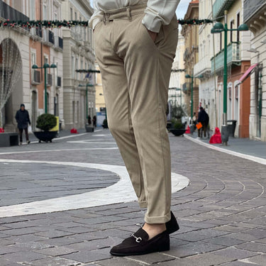 Pantalone Beige vellutato - FLAG STORE